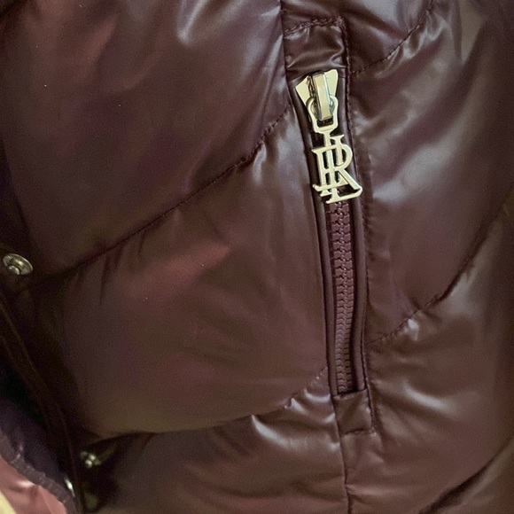 Ralph Lauren Purple Puffer Coat with Removable Hood Size Small Like New - Picture 4 of 11